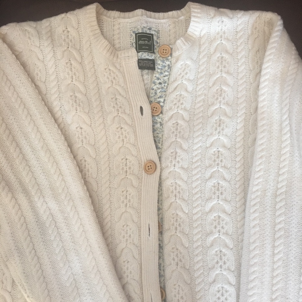 Eddie Bauer lamb's wool sweater.